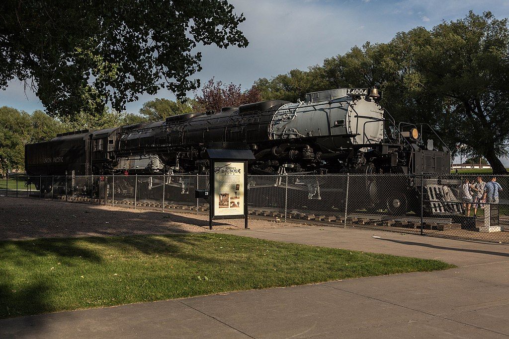 Daytime view of Big Boy Steam Engine