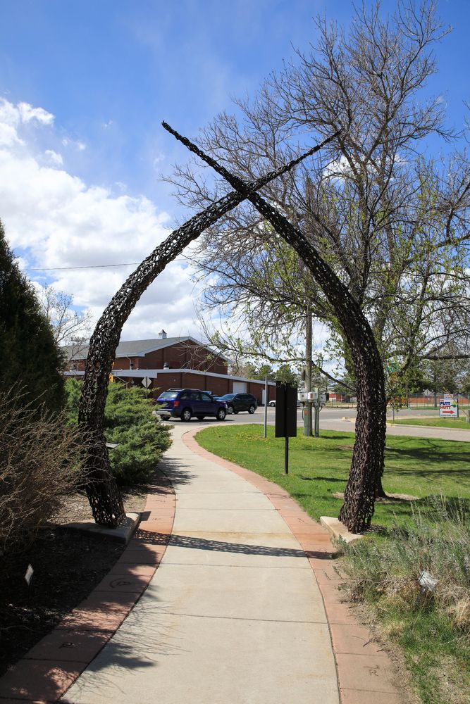 Horseshoe arch at Cheyenne Botanic Gardens