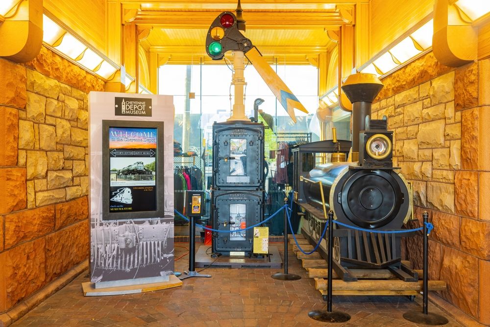Exhibit in the Cheyenne Depot Museum
