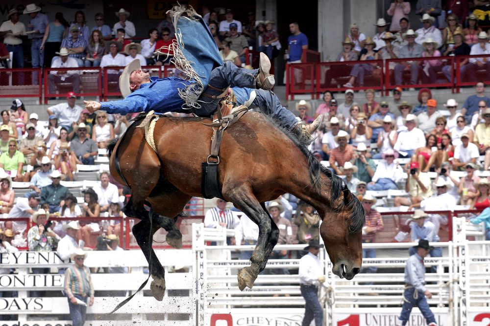 Rodeo show during Cheyenne Frontier Days
