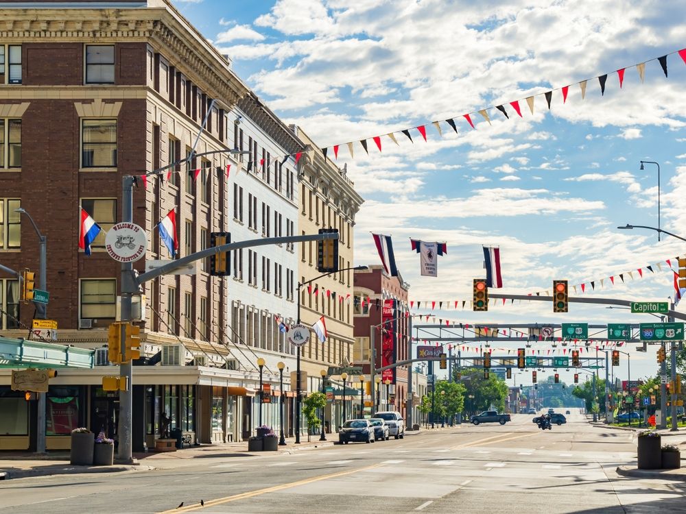 Buildings along Downtown Cheyenne
