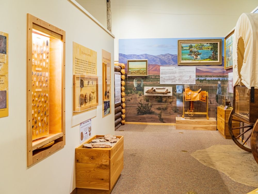 Exhibit in Fort Caspar Museum