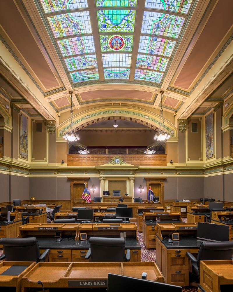 Senate chamber on the Wyoming State Capitol