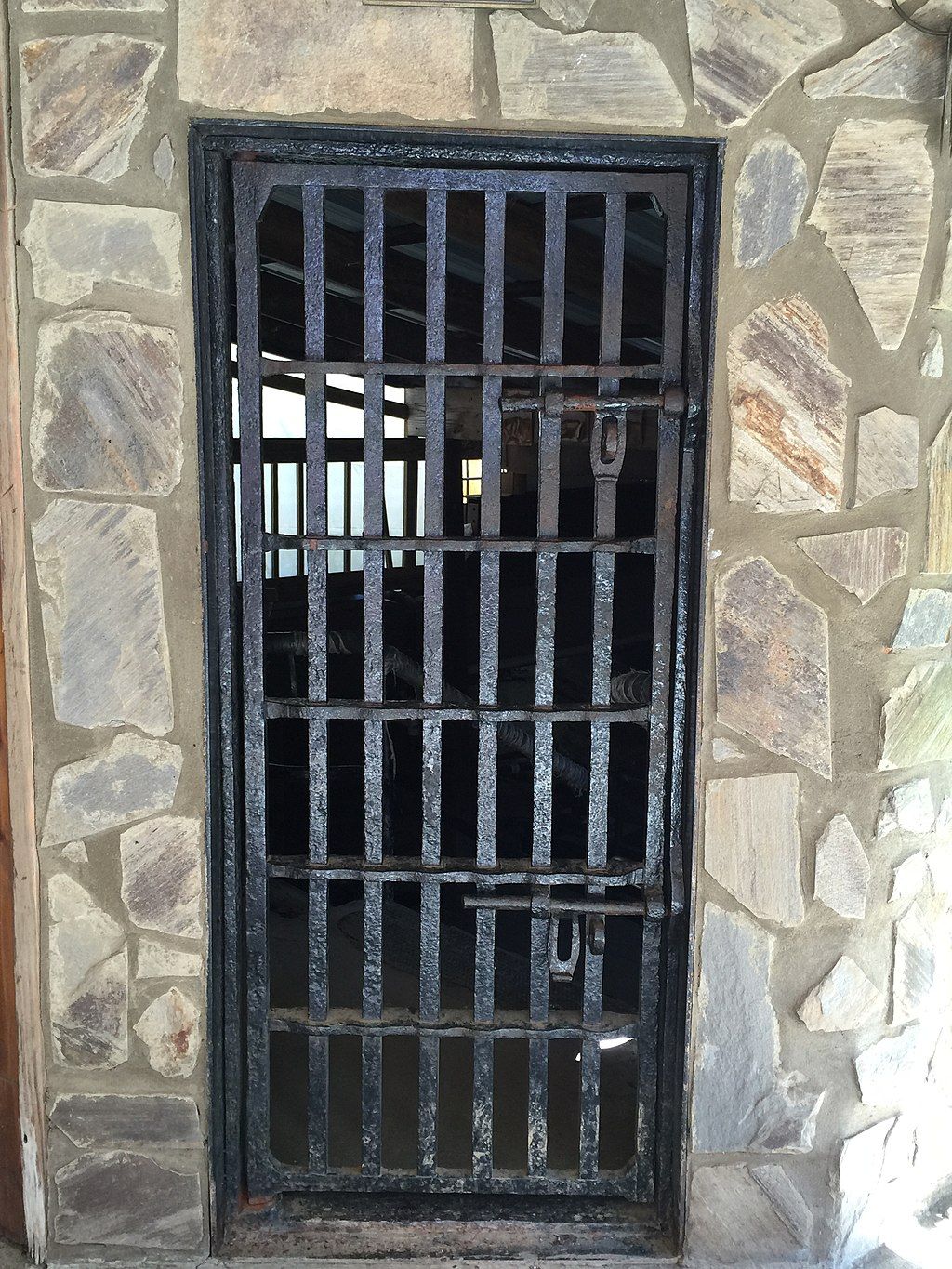 Newgate prison door at Consolidated Gold Mine