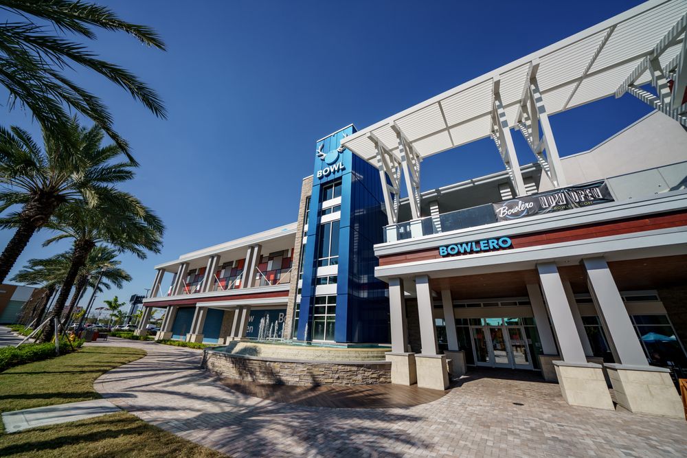 A building called "Bowl" at dania pointe.