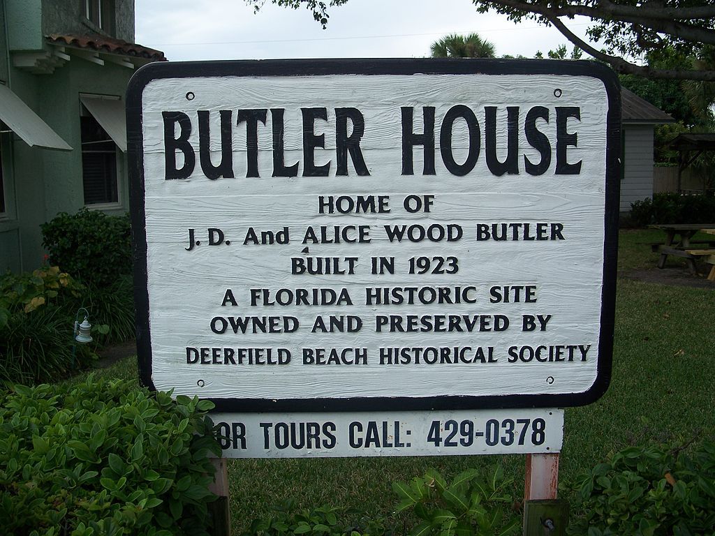 Signage of the Historic Butler House