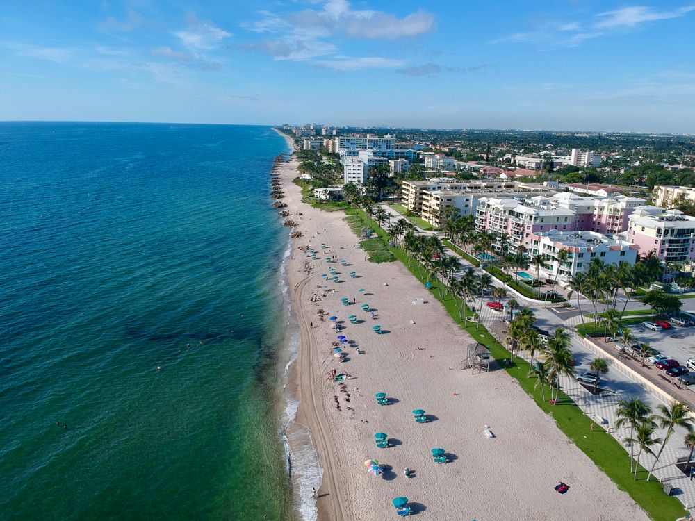 Aerial view of Deerfield Beach