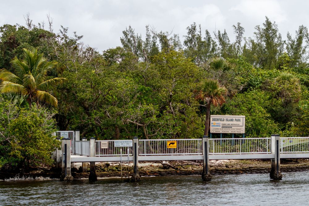 The waters if Deerfield Island Park