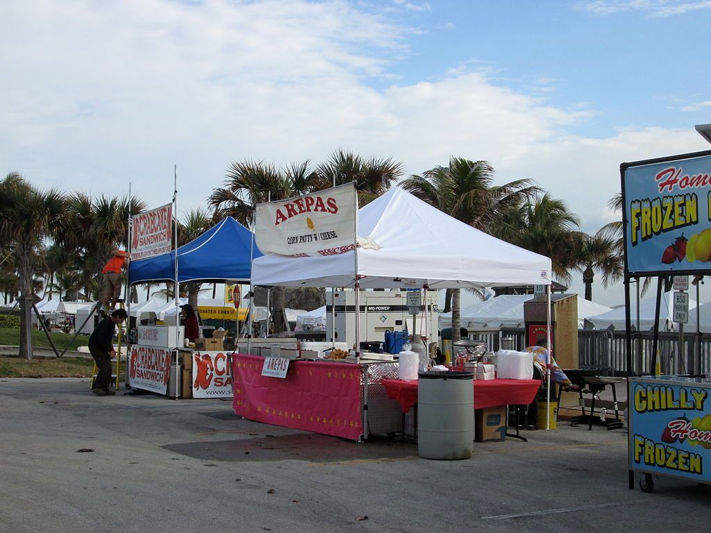 Tents at Festival of the Arts