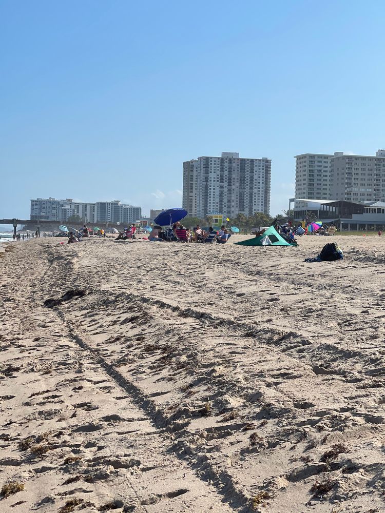 The sands of Pompano Beach