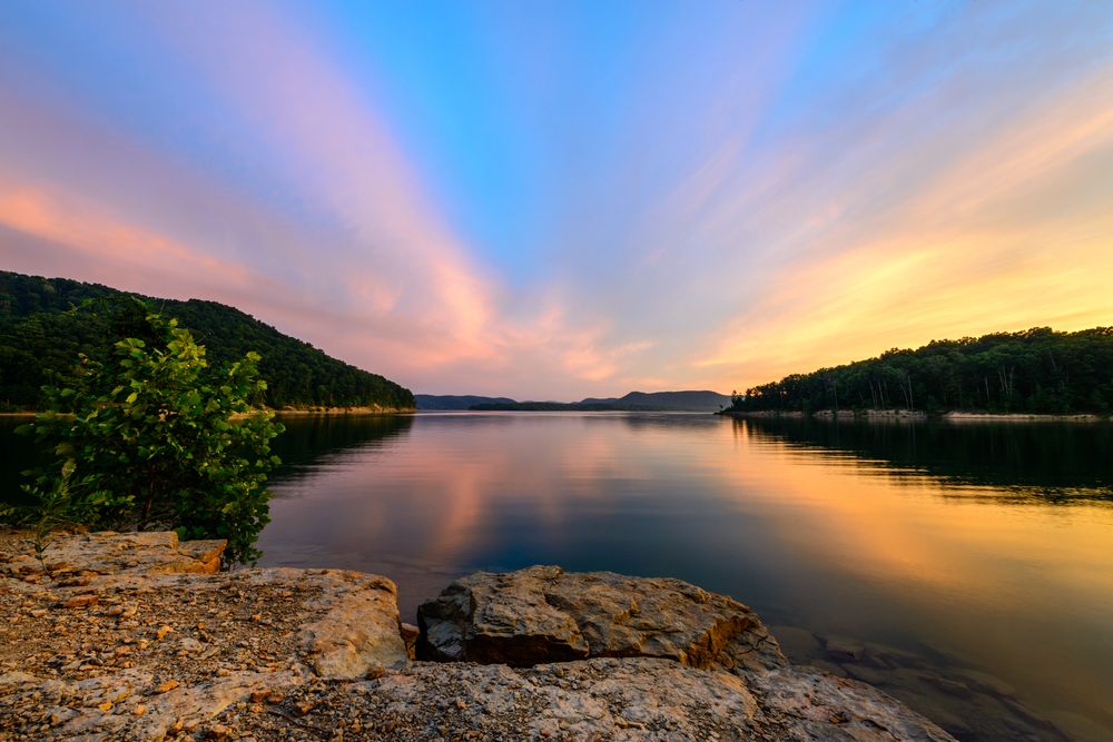 View of Cave Run Lake from the shore