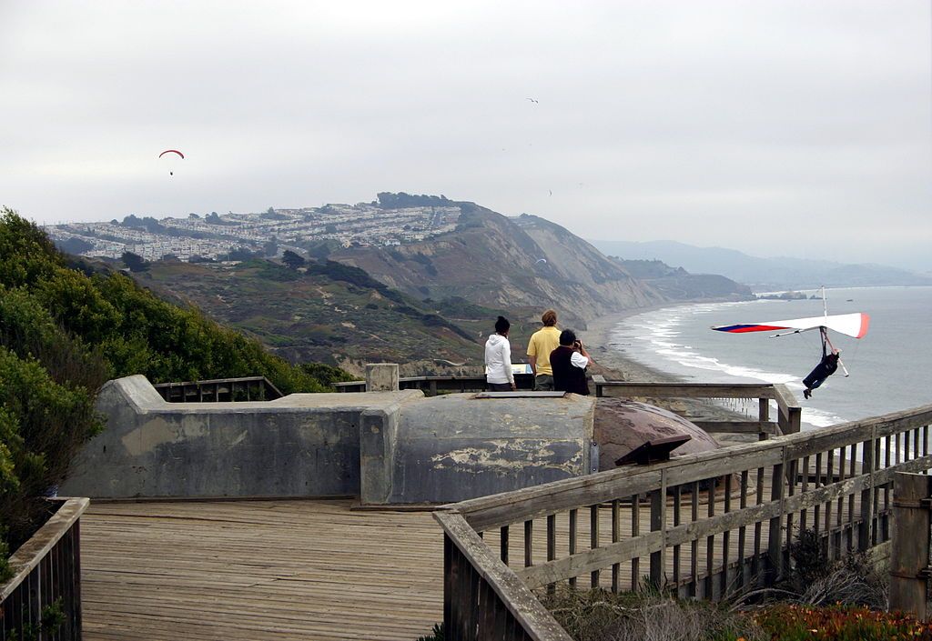 Observation deck at Fort Funston