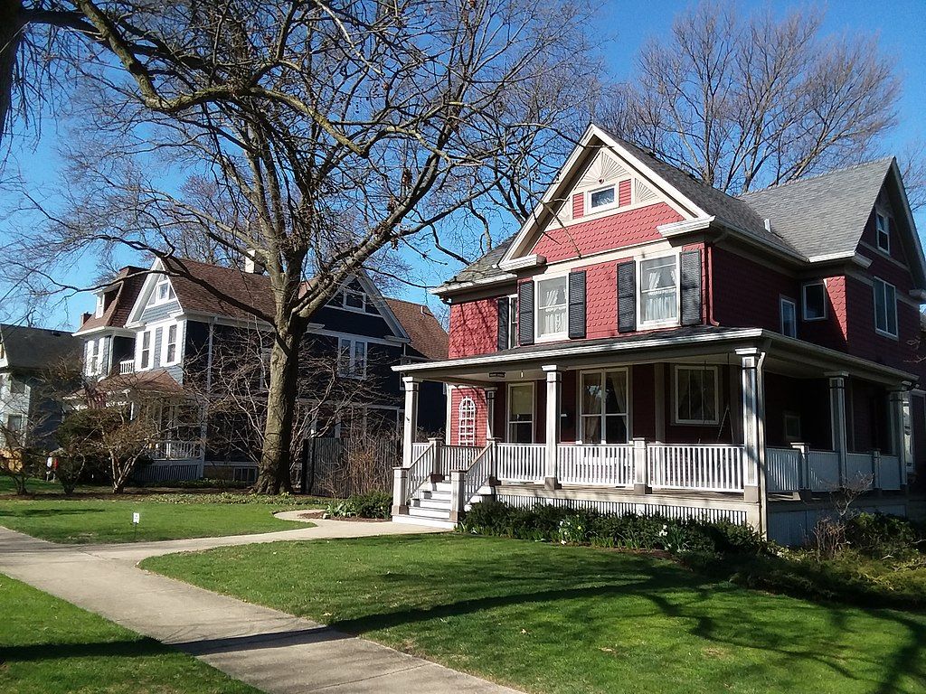Sleight street at Naperville Historic District