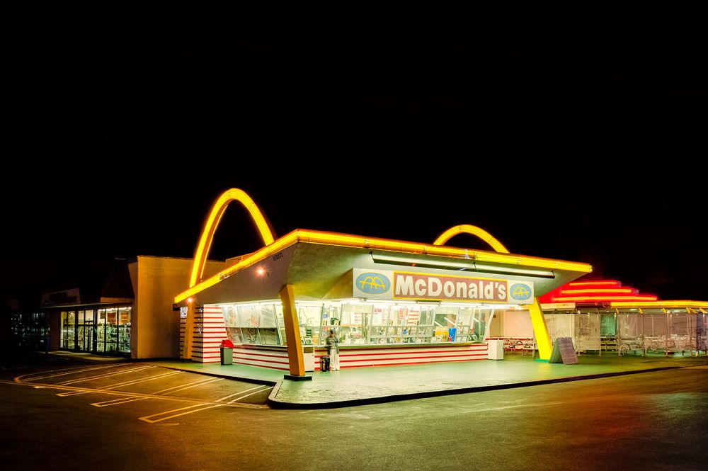 Exterior of the World's Oldest McDonald's