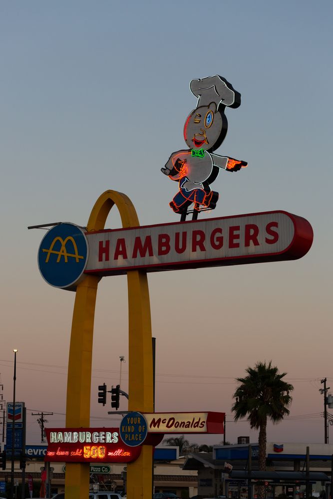Signage of the World's Oldest McDonald's