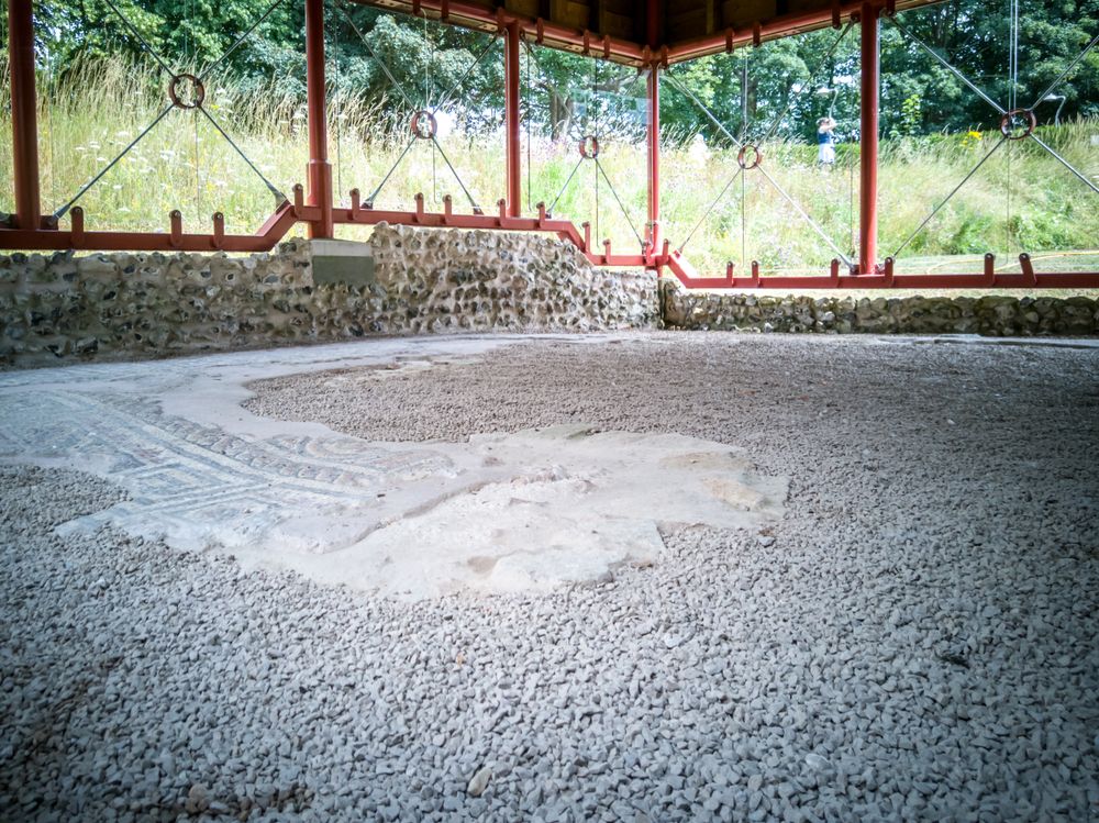 The floors of the Roman Town House