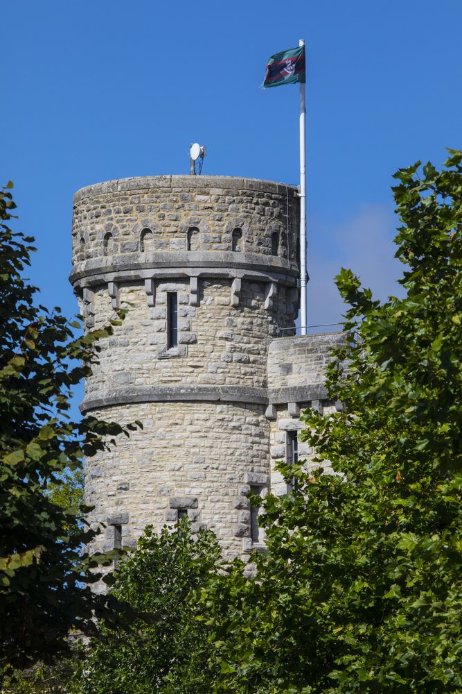 View of The Keep Military Museum's tower