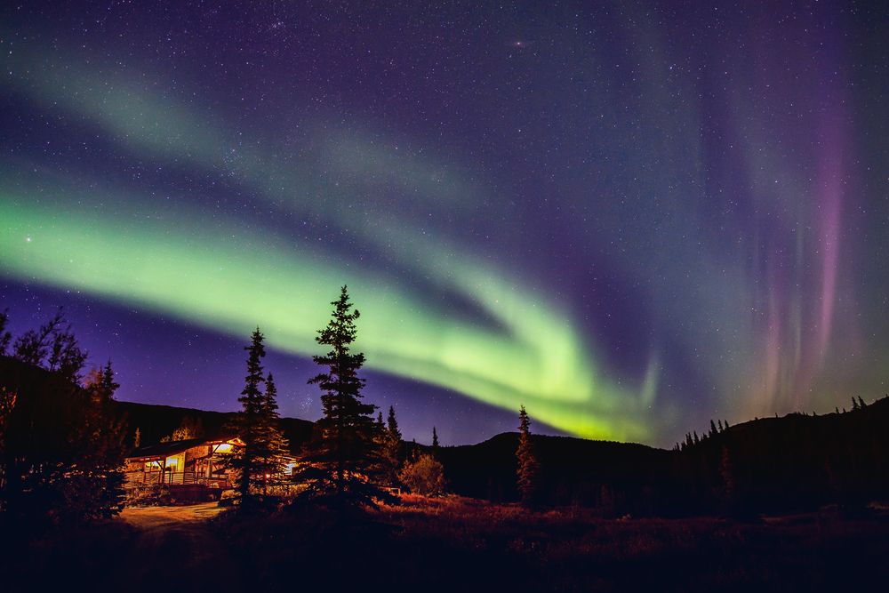 Colorful Northern Lights at Denali