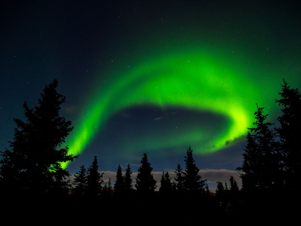 Scenic Northern Lights of Denali