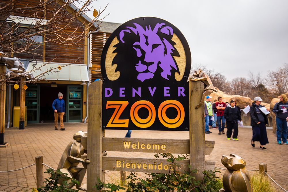 Signage of Denver Zoo