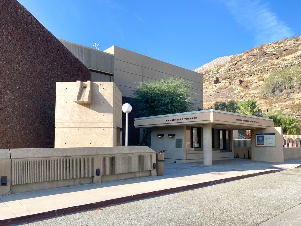 Exterior of the Palm Springs Art Museum.