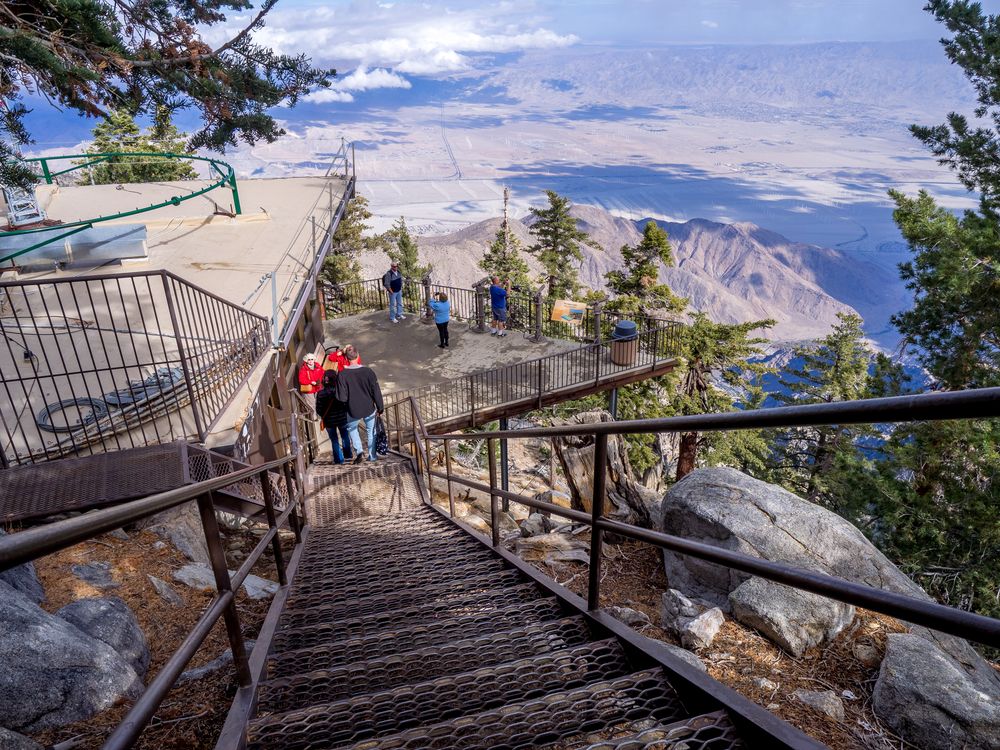 Stairs at Palm Springs Aerial Tramway.