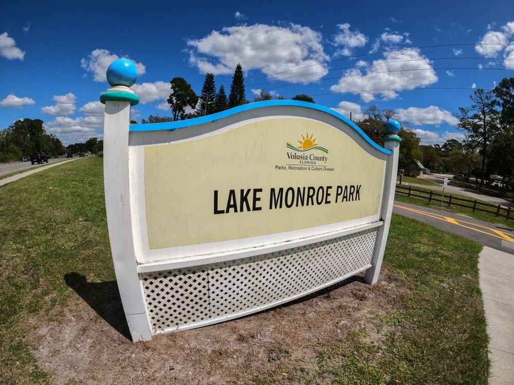 Signage of Lake Monroe Park