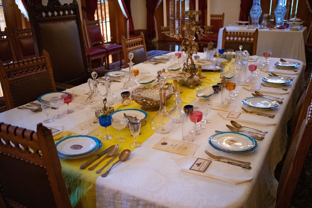 Staged royal dinner in Iolani Palace