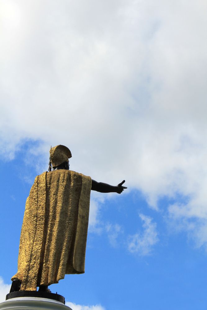 The back of King Kamehameha Statue