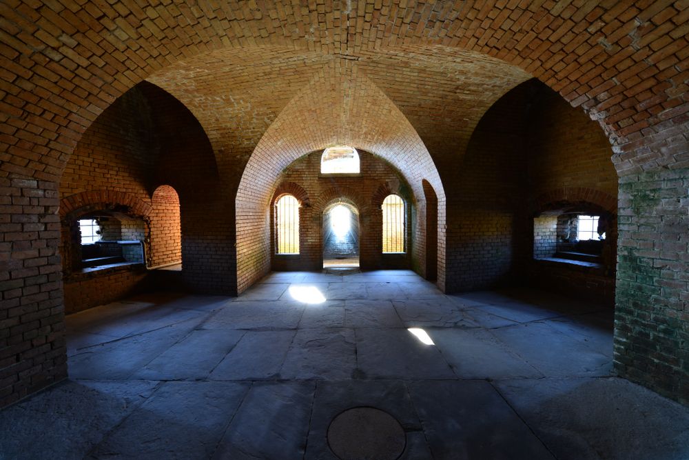 Interior of Fort Gaines