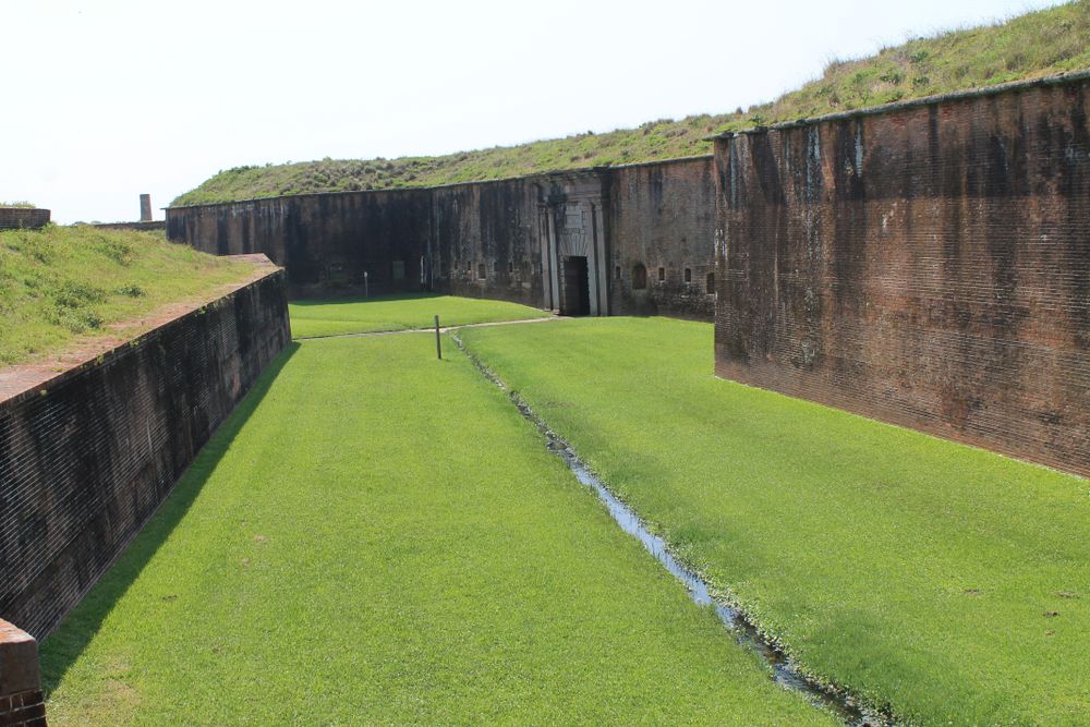 The grounds of Fort Morgan