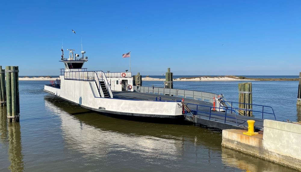 The ferry of Mobile Bay