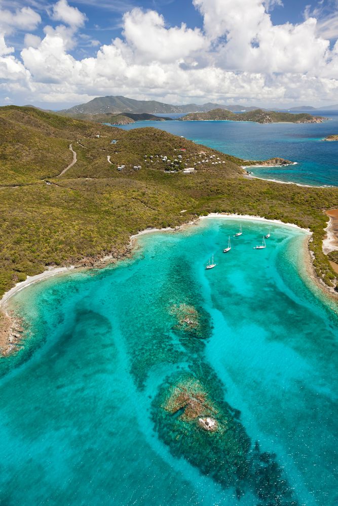 Aerial view of Salt Pond Bay