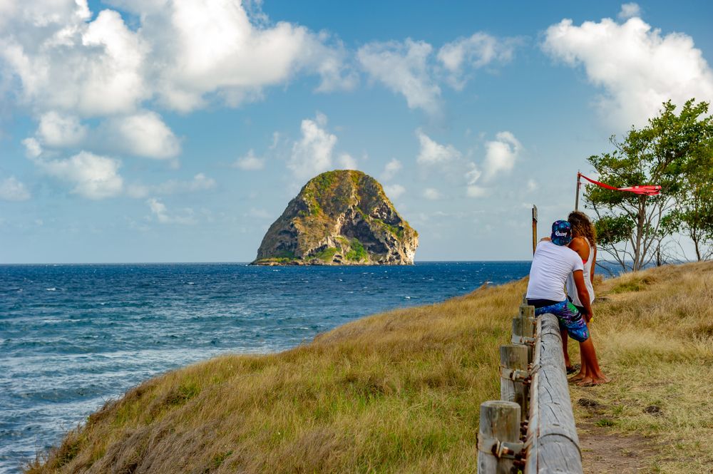 Two People Watching at Diamond Rock