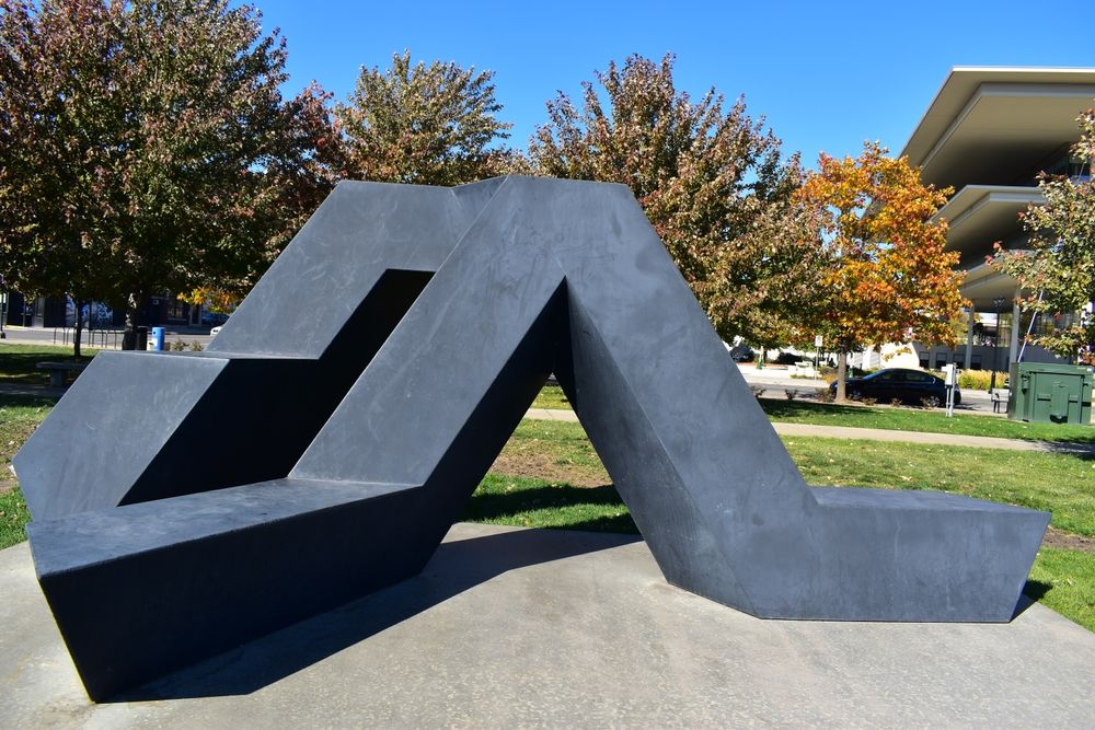 A sculpture at Pappajohn Sculpture Park