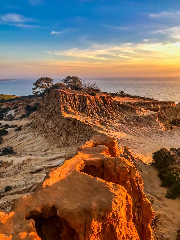 Scenic view of Torrey Pines State Natural Reserve