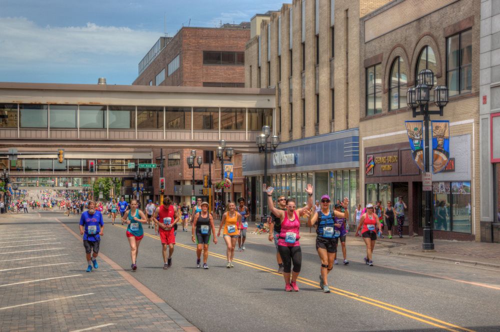 Runners at Grandma's Marathon