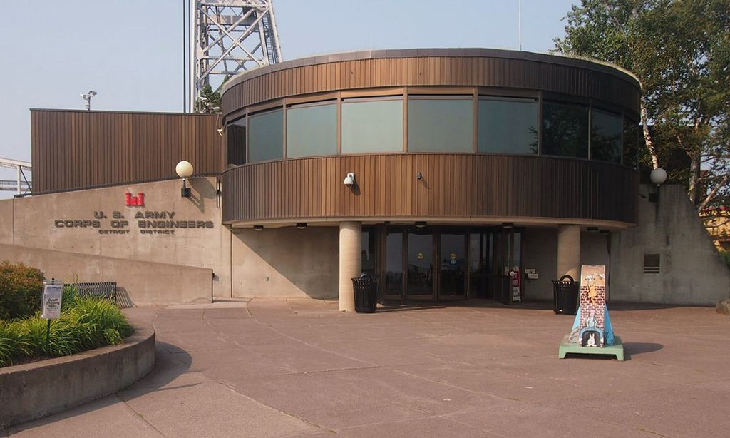 Exterior of the Lake Superior Maritime Visitor Center