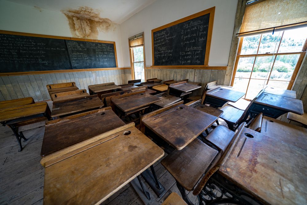 A classroom at Bannack State Park