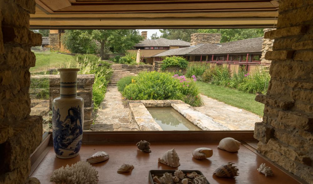 The east wing of Frank Lloyd Wright’s Taliesin