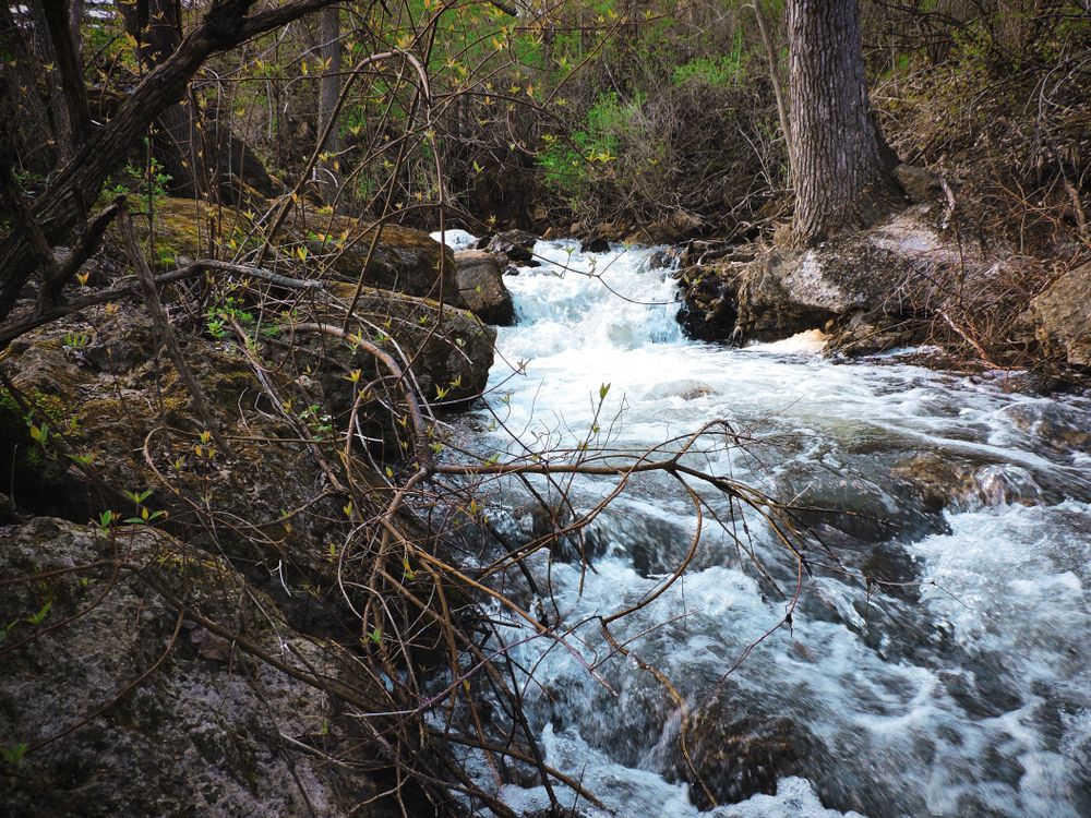 Waterfall downstream at Governor Dodge State Park