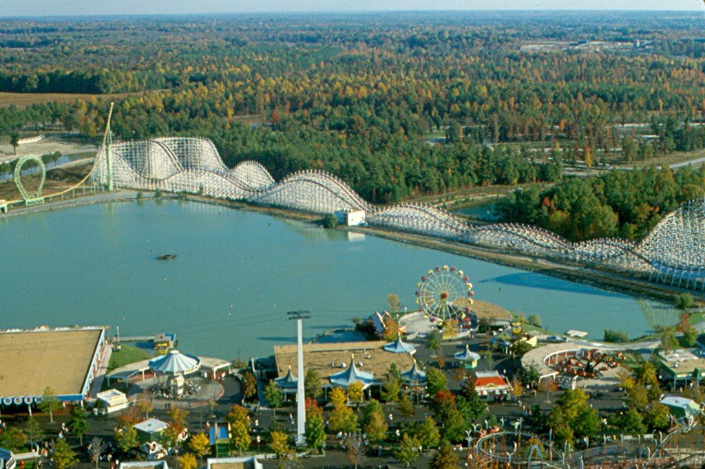 Aerial view of Kings Dominion
