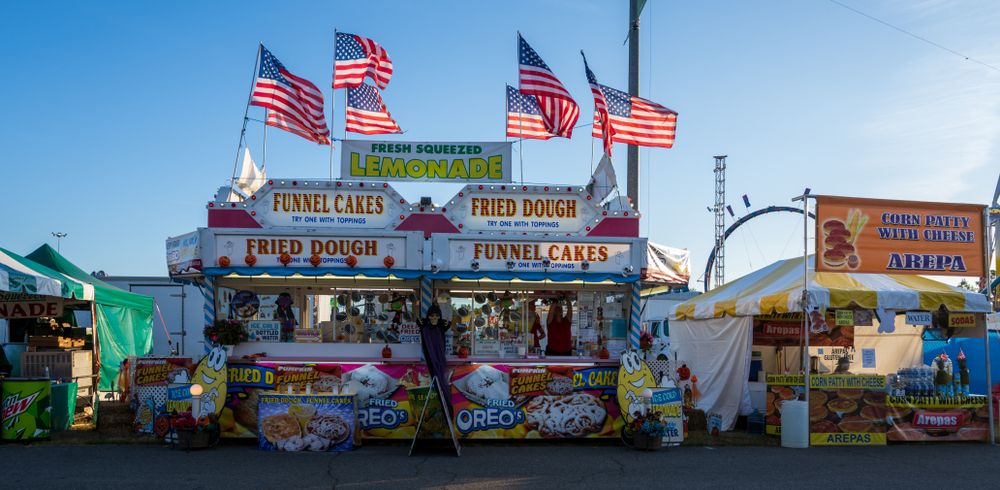 Dessert kiosk at the Virginia State Fair