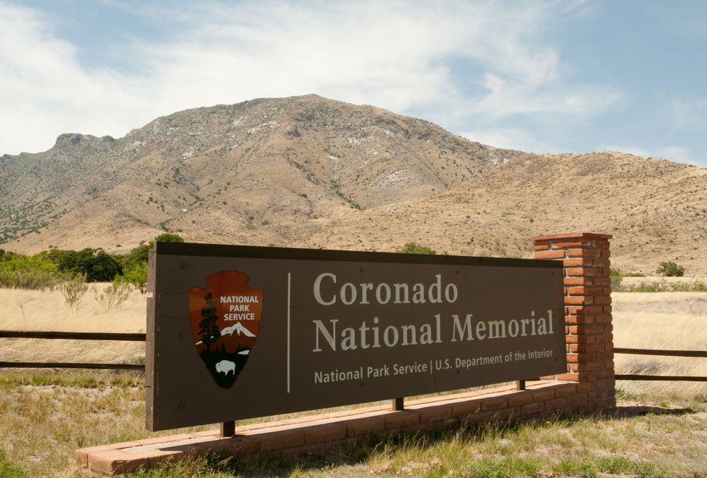 Welcome sign of Coronado National Memorial