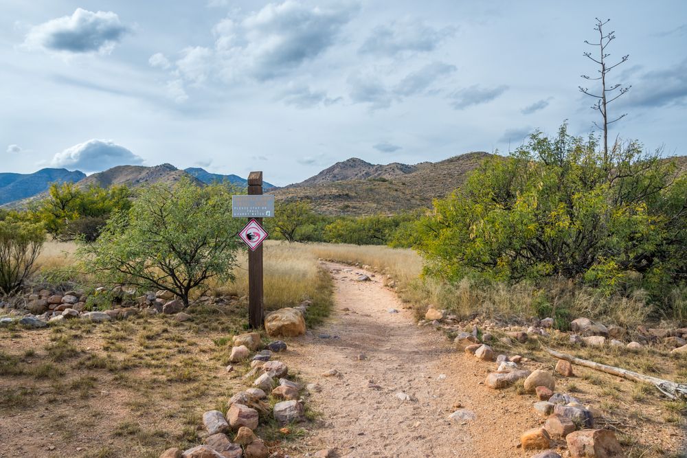 Foot hill hoops mountain trailhead at Kartchner Caverns State Park