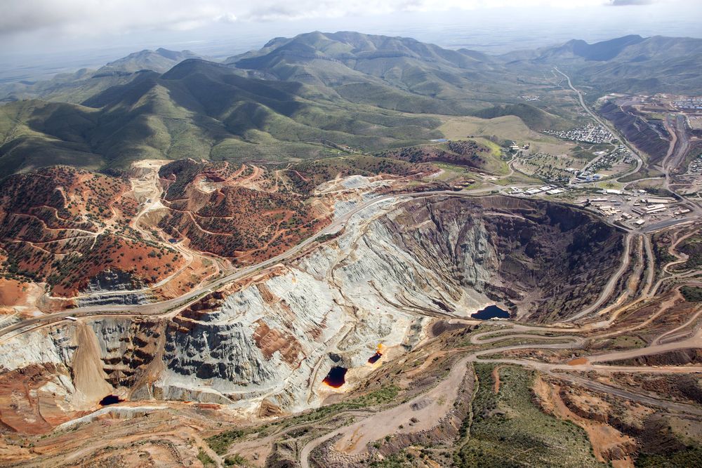 Aerial view of Lavender Pit