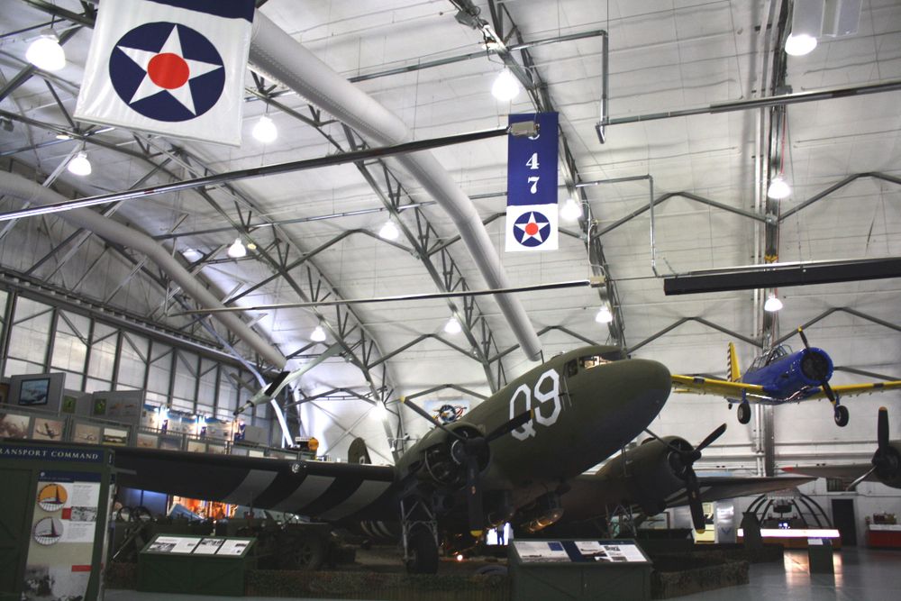 Aircrafts inside Air Mobility Command Museum