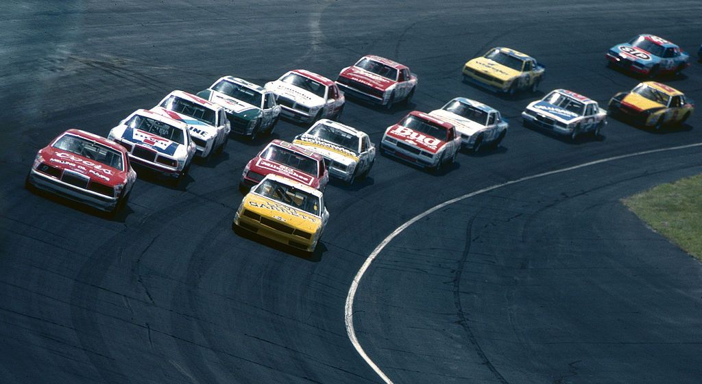 Racecars on Dover Motor Speedway