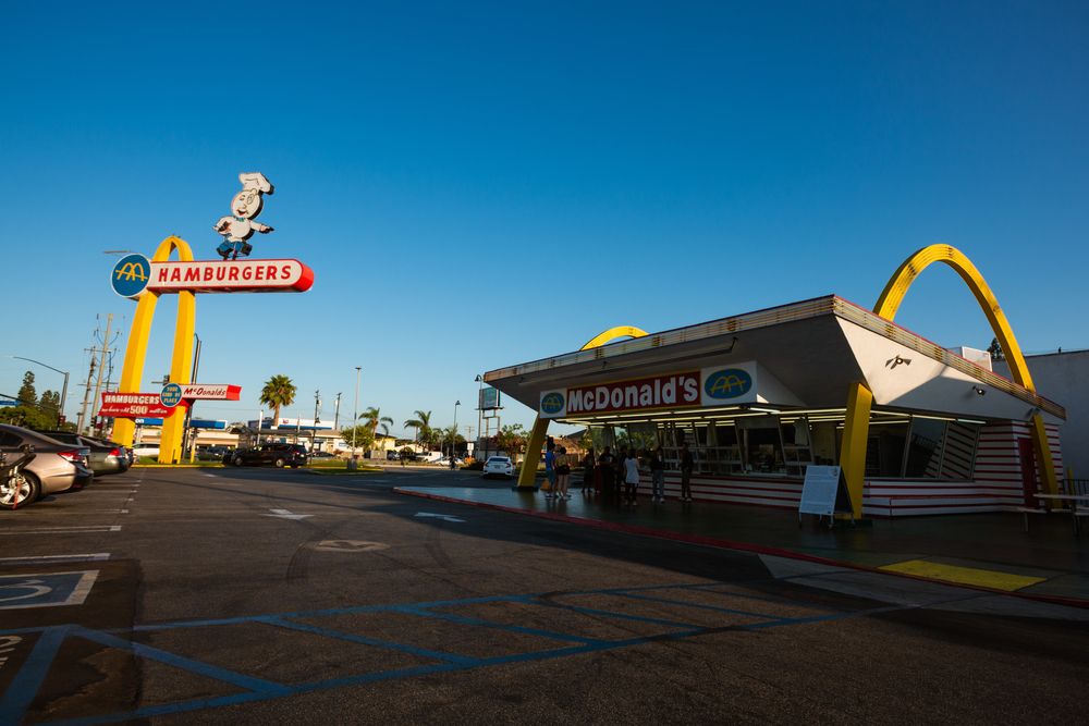 Exterior of World’s Oldest Operating McDonald’s
