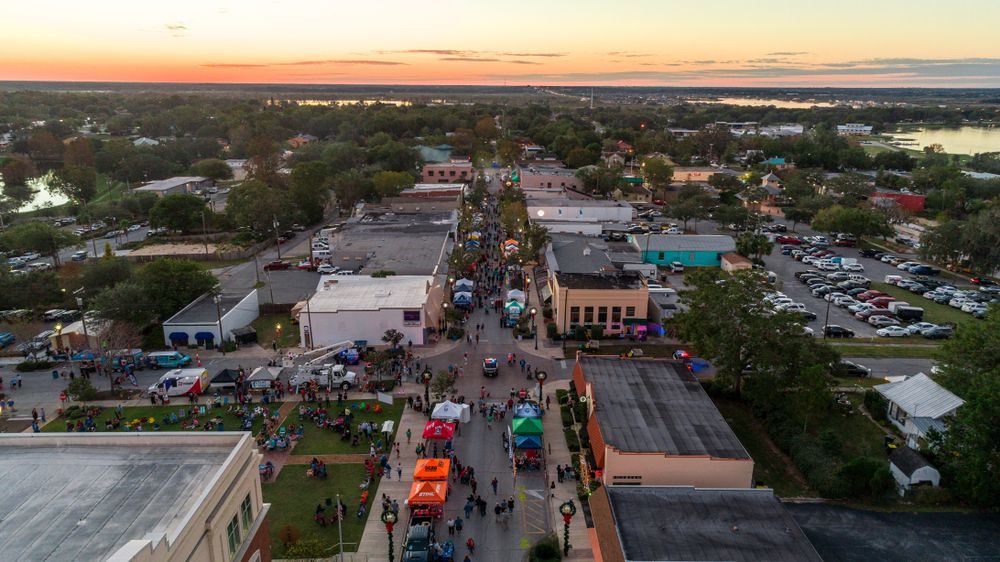 Aerial view of Downtown Clermont